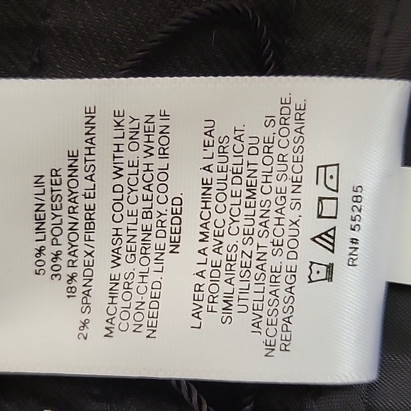 Express High Waist Black Linen Blend Shorts. Womens Small New With Tags - Picture 6 of 6